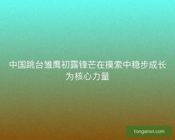 中国跳台雏鹰初露锋芒在摸索中稳步成长为核心力量